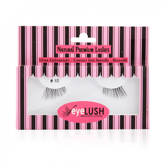 100% Human Hair Eyelashes - N 10 100% Human Hair Eyelashes - N 10