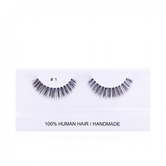 100% Human Hair Eyelashes - N 01