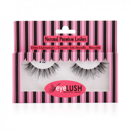 100% Human Hair Eyelashes - N 22 100% Human Hair Eyelashes - N 22