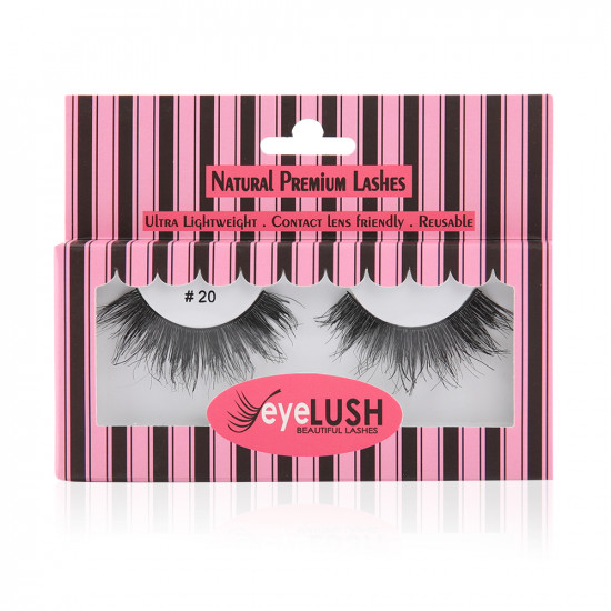 100% Human Hair Eyelashes - N 20 100% Human Hair Eyelashes - N 20