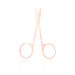 Ltayef Beauty - Scissors With Light Curved - Rose Gold