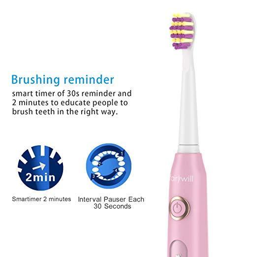 Sonic Electric Toothbrush - Pink - FW-507 Sonic Electric Toothbrush - Pink - FW-507