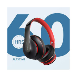 Life Q10 Bluetooth Headphone With Hands Free Mic - Red