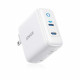 Powerport Iii 2-port Type-c Piq 3.0 Wall Charger 36w - White Powerport Iii 2-port Type-c Piq 3.0 Wall Charger 36w - White