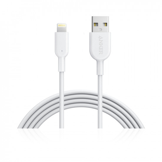 Powerline II Lightning - 1.8m/6ft - White Powerline II Lightning - 1.8m/6ft - White
