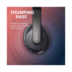 Life Q10 Bluetooth Headphone With Hands-Free Mic - Black