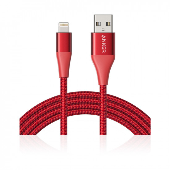 Powerline+ II Lightning 1.8m/6ft - Red Powerline+ II Lightning 1.8m/6ft - Red