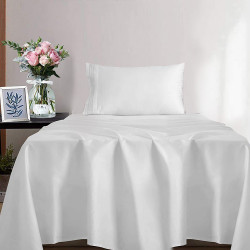 Disposable Bedding Set - Single Size - White   