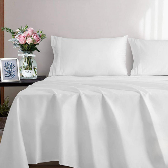 Disposable Bedding Set - King Size - White   