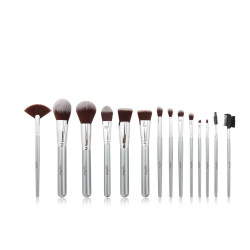 Ltayef Beauty Silver Brush 14pcs Set
