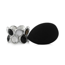 Sponge Black & Bling Holder - Black