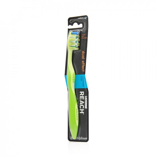 Reach Dual Effect Soft Toothbrush - Light Sky Green Reach Dual Effect Soft Toothbrush - Light Sky Green