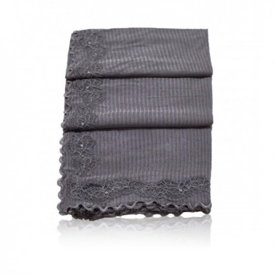 Bstin With Lace And Embroidery - Dark Pink