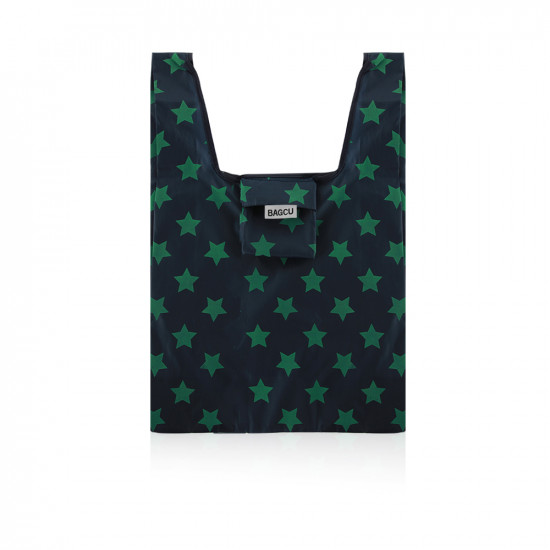 Recycle Shopping bag - Blue With Green Star