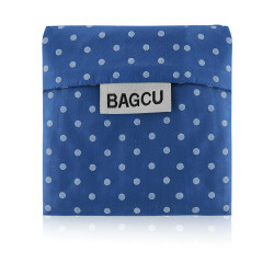 Recycle Shopping bag  - Blue With Dot Style