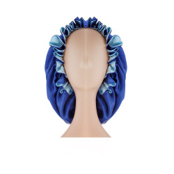 Satin Bonnet Cap - Royal Blue