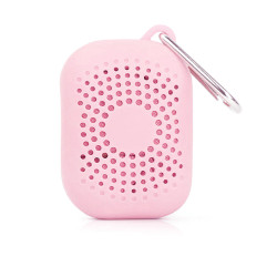 Portable Micro Fiber Gym Towel With Silicone Case - Pink