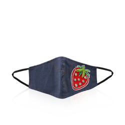 Strawberry Face Mask - Denim