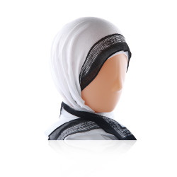Kham Shal -  Off White With Black - N 8