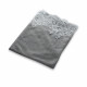 Japanese Gauze With Embroidery For 2 Edge Shape ( L ) Letter -  Grey - N 19