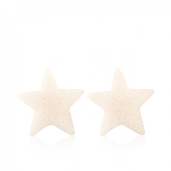 Konjac Exfoliate Sponge Set of 2 - Cream