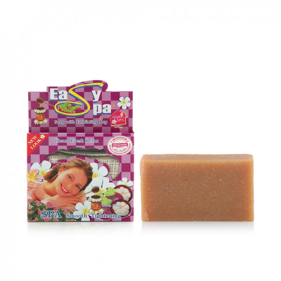 Soap With Exfoliating Bag - Honey With Mangosteen Soap With Exfoliating Bag - Honey With Mangosteen