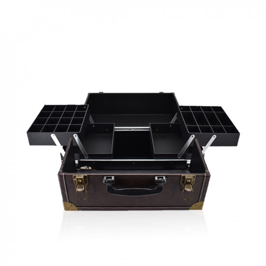 Beauty Make Up Case Organizer - Brown Beauty Make Up Case Organizer - Brown