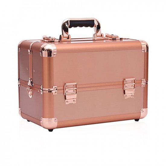 Beauty Make Up Case And Organizer - Rose Gold Beauty Make Up Case And Organizer - Rose Gold