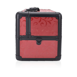 Beauty Make Up Case And Organizer - Red And Black 