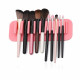Suction Wall Silicone Makeup Brush Holder - Pink Suction Wall Silicone Makeup Brush Holder - Pink