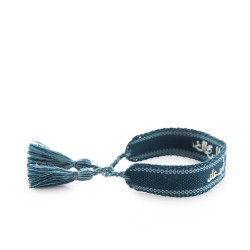 Bracelet With Arabic Word Free Size - Blue