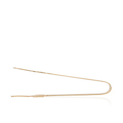 Long Metal Gold Plated Charcoal Tong - Love