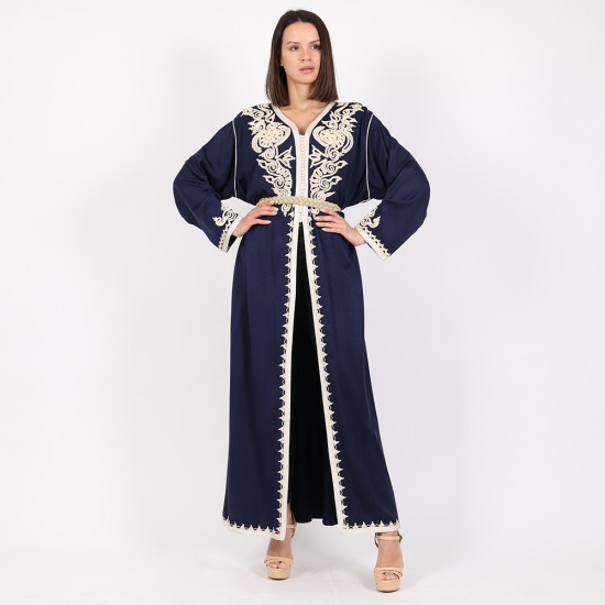 Morrocan Dark Blue Daraah - Large