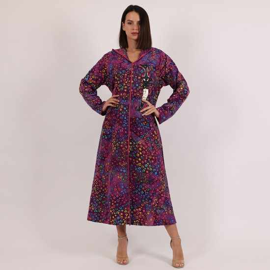 Moroccan Violet  Jelabiya - Medium