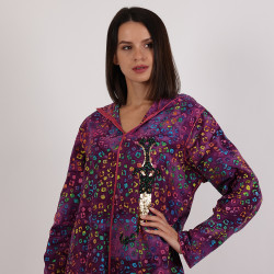 Moroccan Violet  Jelabiya - Medium