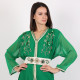 Moroccan Modern Caftan 2 Pcs With Handmade Belt - Large