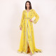 Moroccan Occasion Caftan 2 Pcs With Handmade Belt - Large