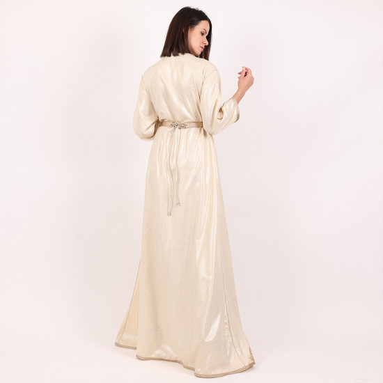 Moroccan Caftan With Belt - XL