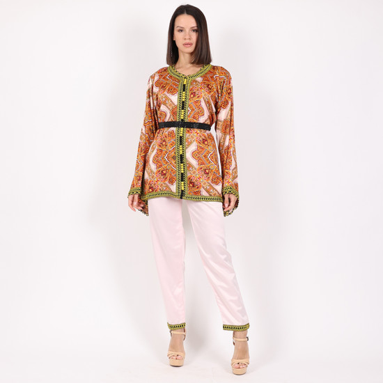 Moroccan Jabador Tunic & Trouser 2 Pcs - Small