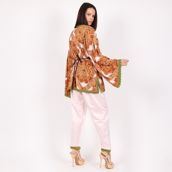 Moroccan Jabador Tunic & Trouser 2 Pcs - Small