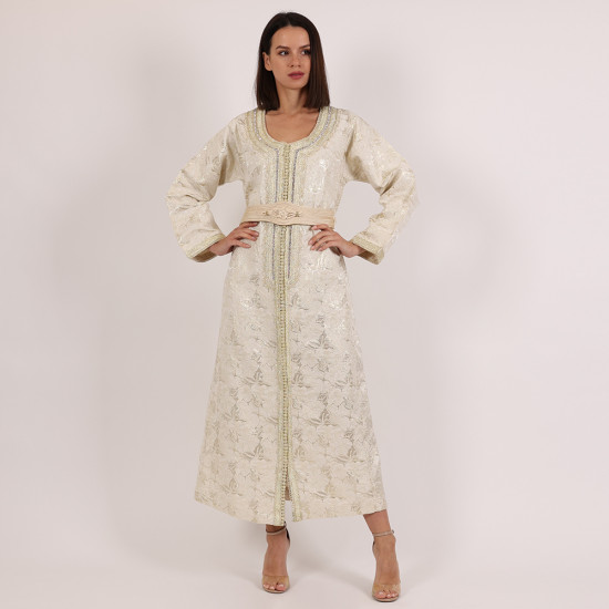 Moroccan Daraah With Golden Belt - Medium