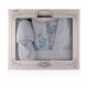 7 Pcs Single Bathrobe Set For Women - Large - Light Blue 
