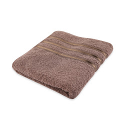 Dobby Bath Towel -Light Coffee - Medium