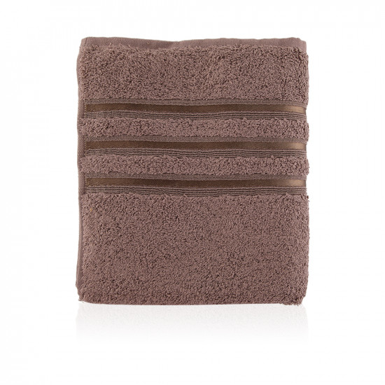 Dobby Bath Towel -Light Coffee - Medium