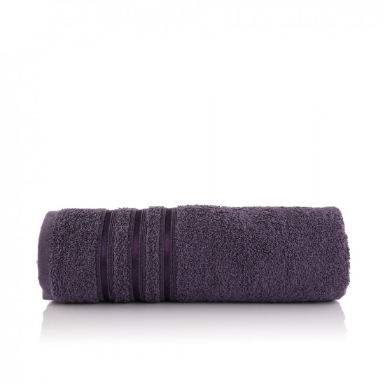 Dobby Bath Towel - Damson - Medium