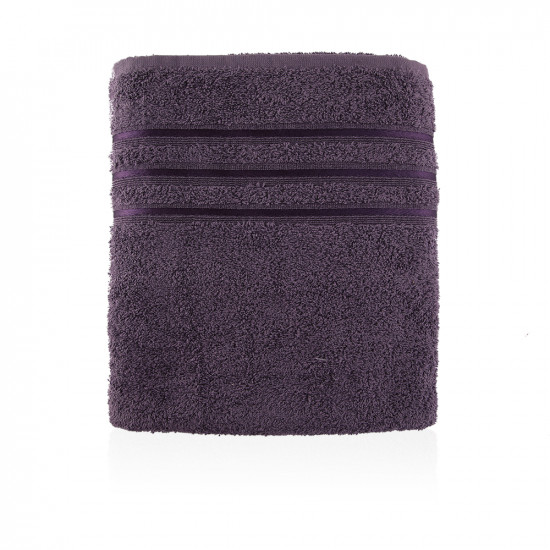 Dobby Bath Towel - Damson - Medium
