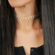 Gold Plated Oval Gold Spots Chain Necklace Gold Plated Oval Gold Spots Chain Necklace