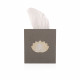 Set Of 2pc Korian Wood Mubkhar + Tissue Holder Box - Grey