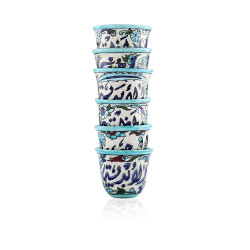 Arabic Coffee Cups Set - 6 Pieces