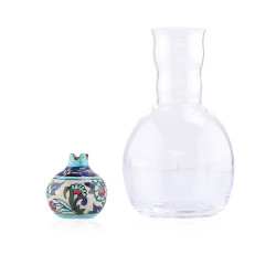 Glass With Mini Pomegranate Style Cover